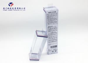 Best Easily Assembled Clear PVC Hard Plastic Box Packaging With Hang Strip On Top wholesale