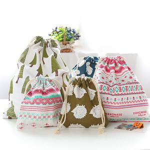 Best OEM ODM Cotton Linen Drawstring Bags Household Storage Organization wholesale