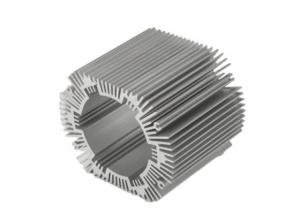 China Silvery Anodized Led Round Heat Sink Extrusion on sale