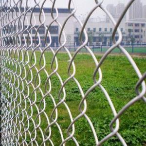 Chain-link Net with Galvanized/Plastic-coated Iron Wire, Various Colors and Lengths are Available 