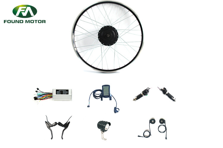 Cheap 48V 350W Electric Bike Conversion Kits E-Bike BLDC Motor Rear Wheel Kit for sale