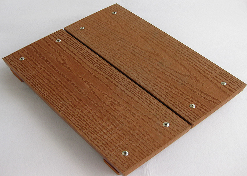 China Anti-Mould Composite Wood Decking Flooring / Boardwalk For Park Floor on sale
