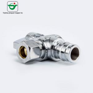 Best Manual Chrome Plated 1/4''X1/2'' Brass Angle Valve wholesale