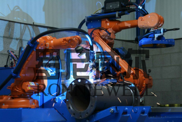 China Pipe Prefabrication Robot Welding Machine With ABB / OTC Robot Body on sale
