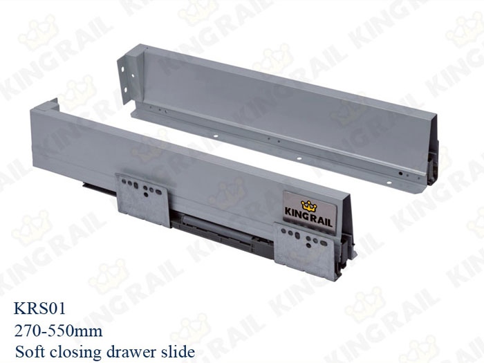 China Side mounted drawer slides for Kitchen Cabinet Bathroom Drawer KRS01 on sale