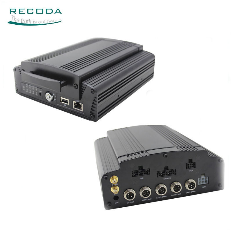 8CH D1 HDD Car Mobile DVR Recorder Mini Dvr Camera Video Sd Card Recorder