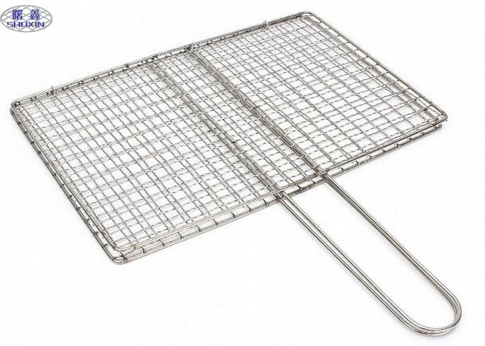 China Square Barbecue Grill Wire Mesh , Stainless Steel BBQ Grill Mesh ISO Certificated on sale