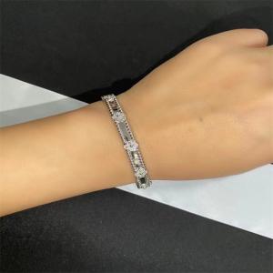 Best Custom HK Setting Jewelry VCA bracelet 18k White Gold Diamond Bracelet wholesale