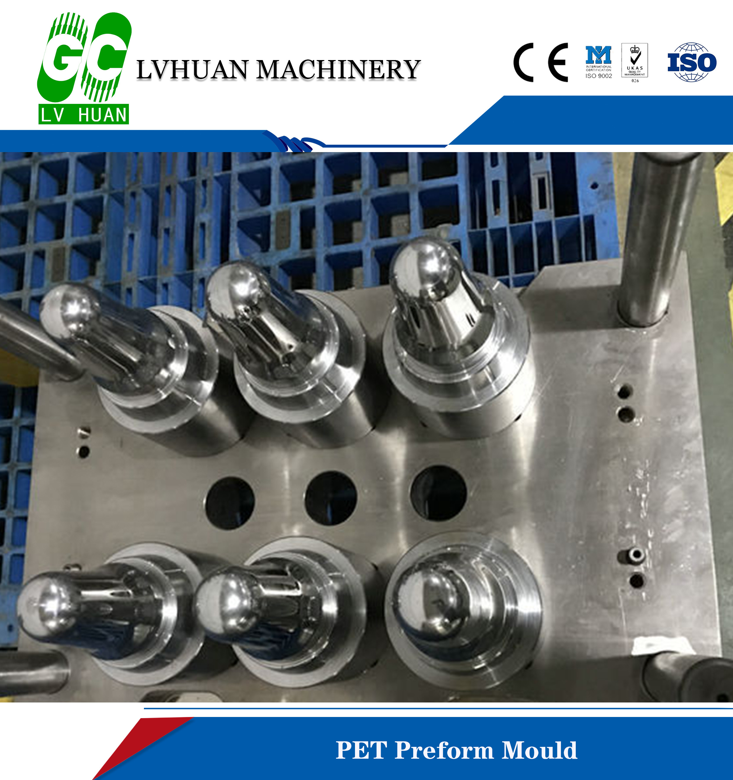 China Wide Mouth Polish PET Preform Mould , Custom Injection Molding Compact Structure on sale