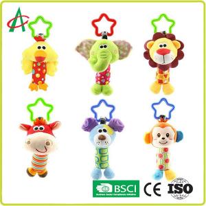Best 21*10cm Crib Safe Stuffed Animals , EN71 Baby Hanging Rattle Toys wholesale