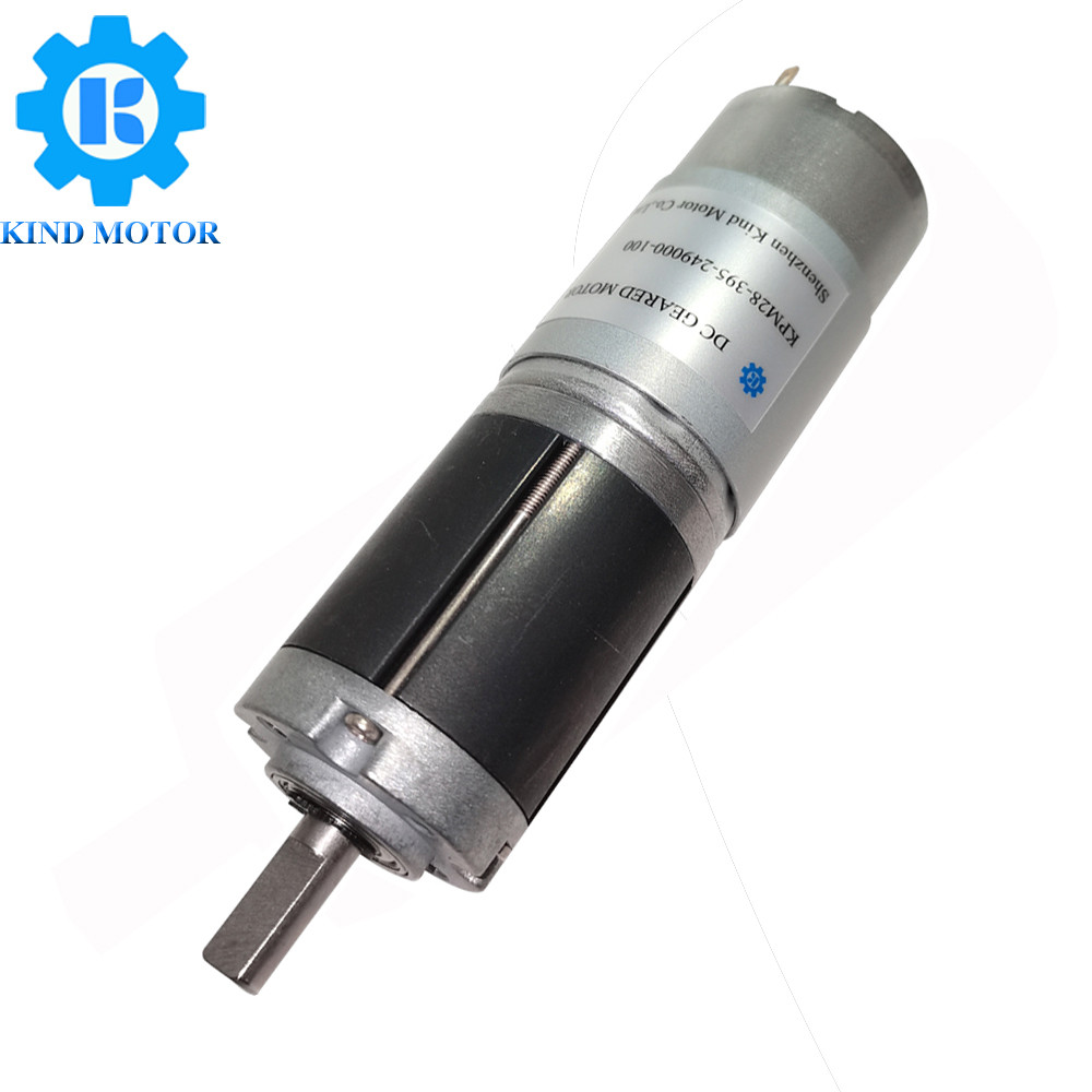 China 28mm Diameter Kpm28-395 Dc 12v-24v Planetary Gear Motor With Encoder on sale