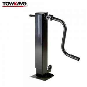 China Black Square Heavy Duty 12K Trailer Jack Front Pin Side Wind on sale