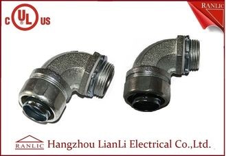 Best 1/2&quot; UL Listed Liquid Tight Malleable Iron Steel Lock Insulated Flexible Connector Galvanized 90 Degree wholesale