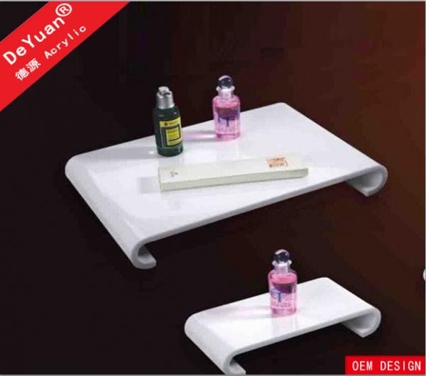 Cheap White Acrylic Display Stands Shower Serving Tray Custom 8mm Thickness for sale