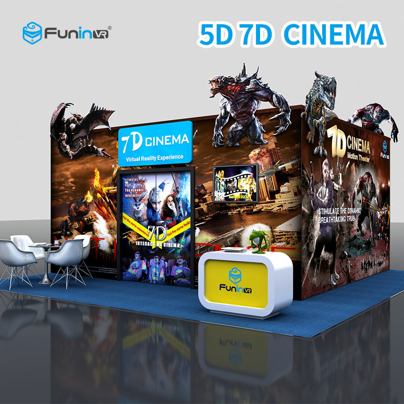 Cheap Electric 7D 5D Cinema Simulator For Home Theater With Leg Sweep for sale