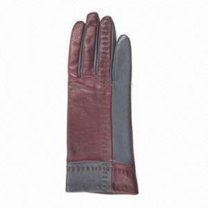 Dress Gloves with Fashionable Design, Made of Lamb Goat Leather
