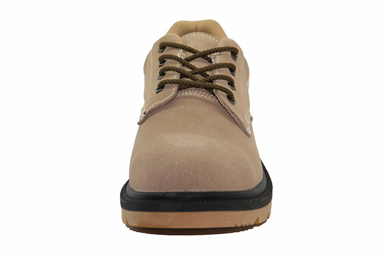 Best Suede Leather Men Work Shoes / Steel Toe Cap Shoes Rubber Cementing Outsole wholesale