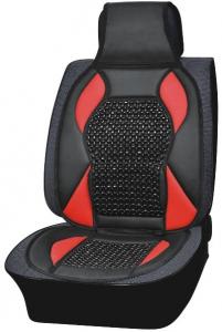 China cloth seat cushion,Black&Red auto cushion,wooden beads car seat cushion,130*50cm auto pillow,car seat,130cm  car covers on sale