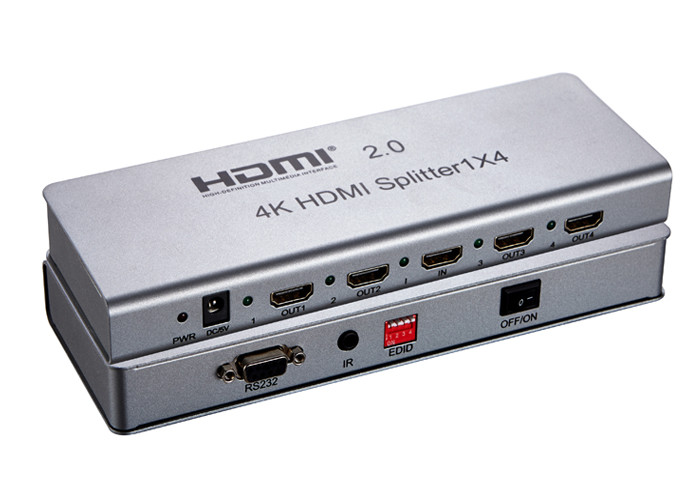 China 1X4 HDMI Splitter Switcher RS232 HDCP2.2 4K IR Extension on sale