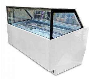 Best Commercial 10 Pans Ice Cream Display Freezer With Customized Light Box wholesale