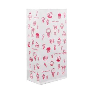 China Fast Food Kraft Paper Packaging Bags Recyclable Brown/White/Customized on sale