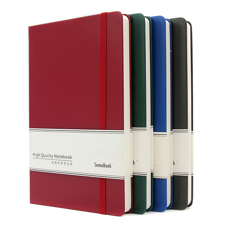 Best Moleskine PU Custom Notebook Printing With Elastic Closure A5 Size wholesale