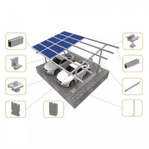 2.5m Height HDG Steel Carport Frame Structure On Solar System