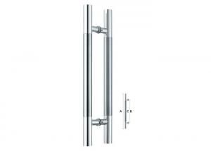 China H Stainless Steel Sliding Glass Door Handles , Commercial Door Pulls SS201 SS304 on sale