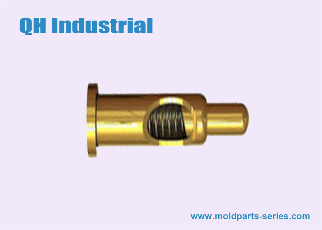 High Current Rate Brass SMT Life Cycle 0.1 Million Cycles Pogo Pin from China Supplier QH Industrial