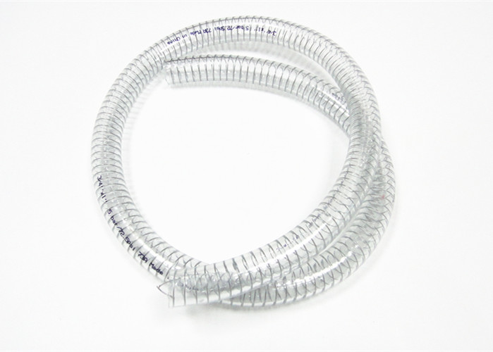 China High Pressure Food Grade PVC Steel Wire Hose Transparent Flexible Typed on sale