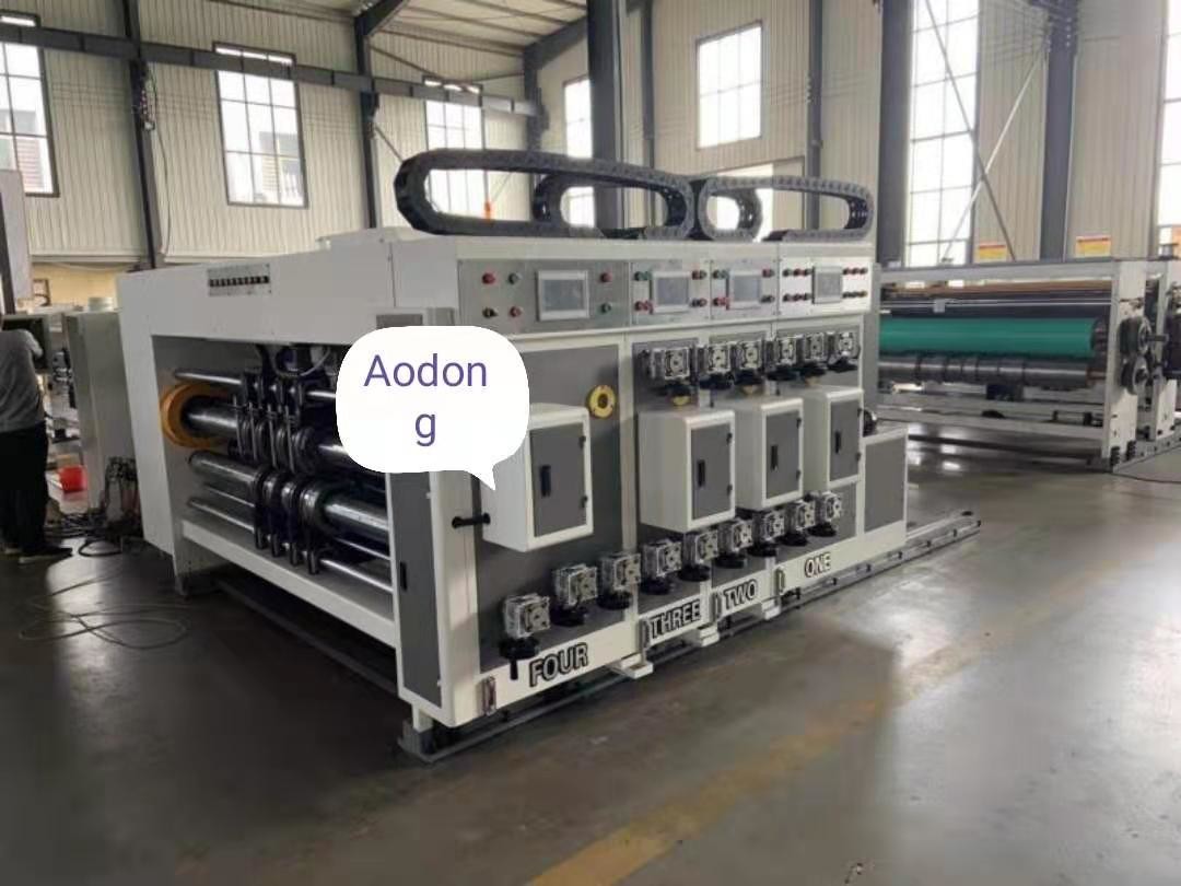 China PLC Control Flexographic Box Printing Machine , Rotary Die Cutting Equipment on sale