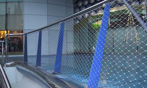 China Diamond hole 1 2 inch 3 inches 304 316L stainless steel flexible wire rope mesh netting for bid aviary on sale