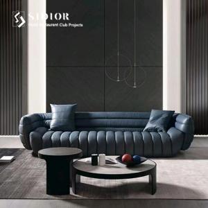 PU Leather Sofa, Hotel Sofa, Lobby Sofa, Villa Sofa, Restaurant Sofa, High Density Foam, Solid Wood Base