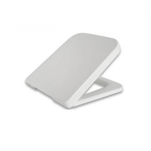China Pure White Soft Close Square Urea Toilet Seat Covers Supplier on sale