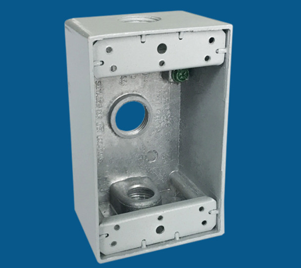 Best 3 Outlet Holes Waterproof Electrical Box / Outdoor Electrical Outlet Box wholesale