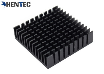 Cheap 6063 Black Anodized Aluminum Heat Sink Extrusion Profiles With CNC Machining for sale