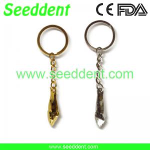 Best Fang metal tooth key chain golden / silver wholesale