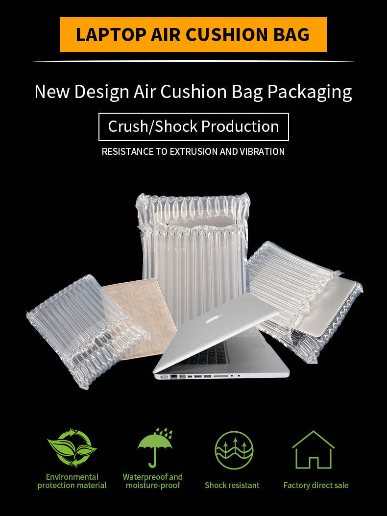 Inflatable air bag laptop pack