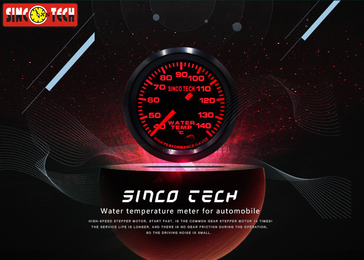 China Car Water Temperature Gauge Centigrade Display Electric Water Temp Gauge on sale
