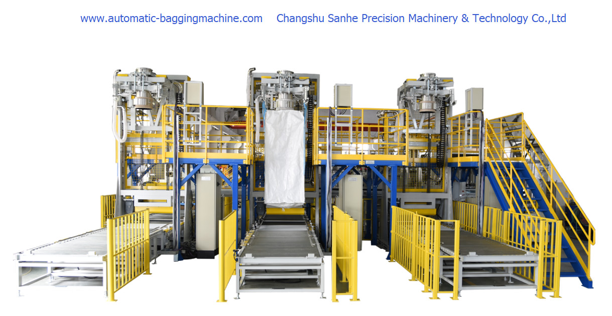 China Ton Bag Packing Machine for Powder / Particles Weighing Bagging & Process Automation 5-50 Bags Per Hour on sale