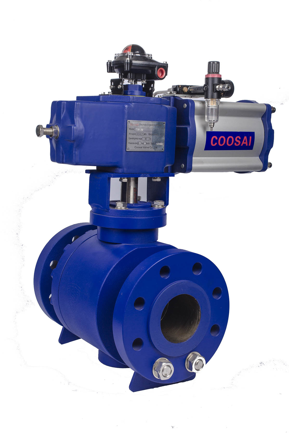 China O Shaped Trunnion Type Pneumatic Actuator Ball Valve on sale