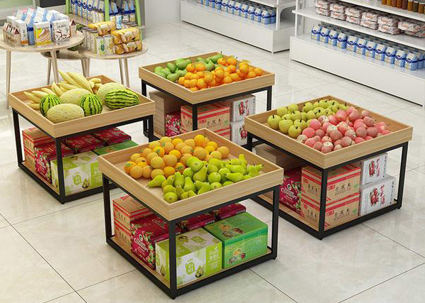 China Promotion Fruit And Vegetable Rack Powder Coated Surface Treatment on sale