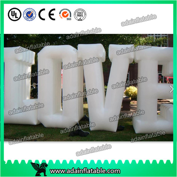 Best Customized Party Nylon Cloth Red Inflatable Decoration / Inflatable Letters wholesale