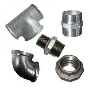 China DIN,bs,american,galvanized malleable iron pipe fittings,galvanized fittings,elbow,socket,nipple,tee,cross,cap,plug on sale