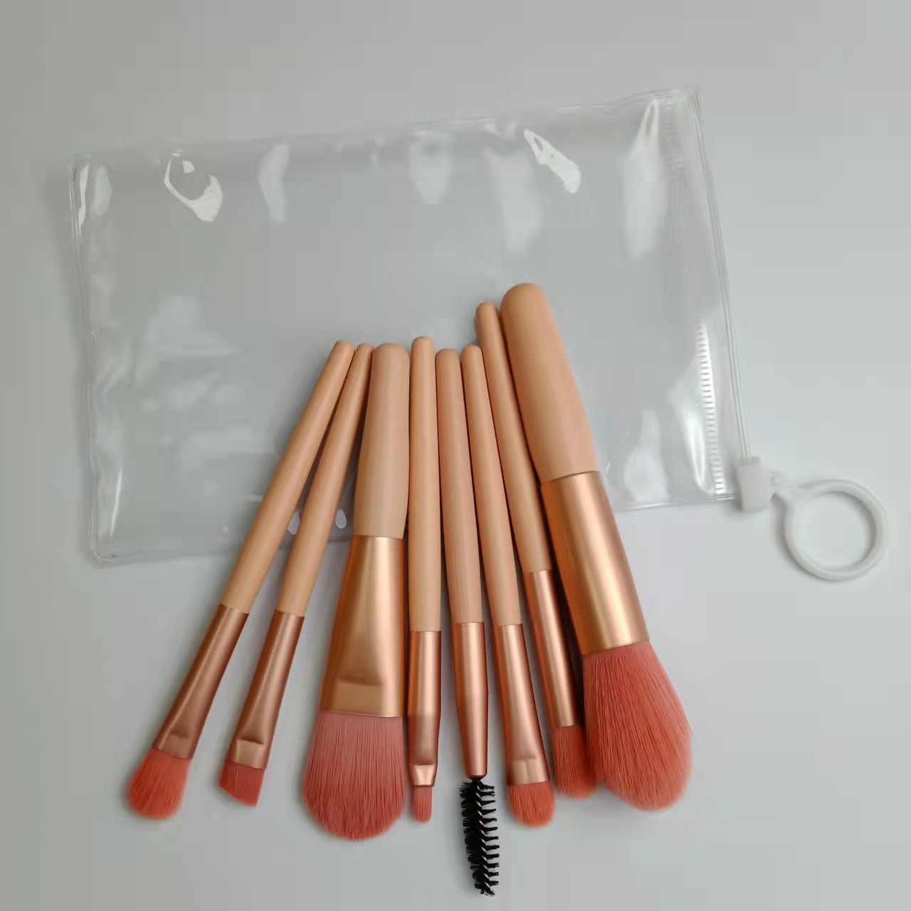 China Synthetic Hair Face Makeup Brush Set 8pcs Various Color Soft on sale