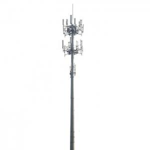Best Powder Coated Steel Monopole Tower Broadcasting / 4g / Cell Phone Signal wholesale