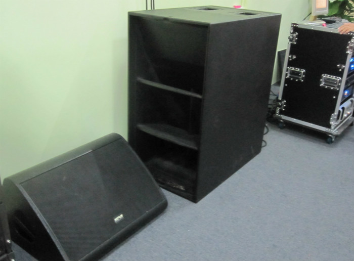 China Professional Subwoofer Rock Band Stage Sound System For Event And Show , 2 X 18 Woffer Size on sale