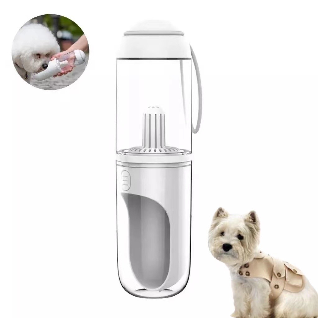 China Wholesale Durable Fashion 2 In 1 Pet Dog Water Bottle Portable Pet Outdoor Water Bottle For Large Small Dog on sale
