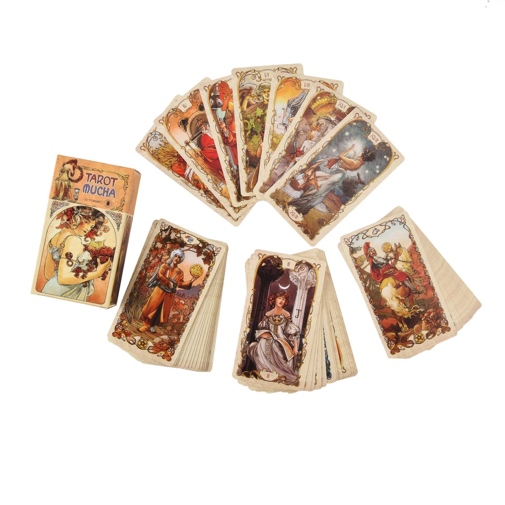 China Cardboard Mystical Divination Fate Party Game Tarot Cards on sale