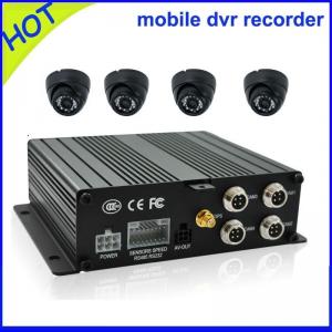 China Dual SD card H.264 Mobile 4-Channel DVR for Vehicles on sale